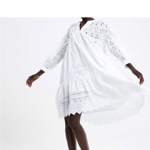 Zara White High Low Dress